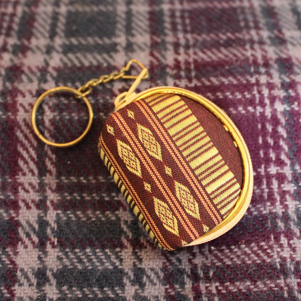 Tiny Elephant Embroidered Bag Keychain - image 1